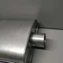 Thrush Muffler Deep Performance Tone Inlet 2.5 Pipe Connection Offset Outlet 2.5 Center