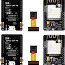HiLetgo 2pcs ESP32-CAM Camera Module ESP32-S OV2640 2MP Camera Development Board + Micro USB to Serial Port CH340C 4.75V-5.25V Wireless WiFi Bluetooth with TF Card Slot for Arduino Raspberry Pi