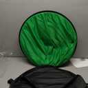 Portable Green Screen Chair, 57 in Greenscreen Backdrop with Stand Double Sided Foldable Green Background, Chroma Key, for Photography Streaming Gaming Photo Zoom Video Chats and Meeting