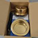 QWORK Solder Pot, 300W 110V, 100mm Soldering Bath Titanium Plate, Capacity 1500g 200-450c,Include Extra 100mm pot& Solder Paste Scraper for Welding and Soldering Bath