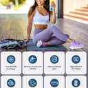 340ml Portable Hydrogen Water Bottle Generator with PEM-SPE Technology, Glass Exterior & Aluminum Shell, Produces 5000 ppb Hydrogen in 10 Minutes, for Home, Gym, Office & Travel
