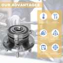 513324 Pair 2 Front Wheel Bearing and Hub Assembly for 2011-2024 Dodge Durango, 2011-2022 Jeep Grand Cherokee WK