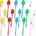 Sabary Light up Christmas Bulb Pen LED Ballpoint Christmas Black Ink Pen Xmas Party Favor Accessory for Adults Office Stocking Stuffer Gift Supplies(15 Pieces)