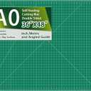 ArtAt Self Healing Cutting Mat: 48x 36 Green Double Sided PVC Non-Slip 5 Layers Craft Mat for Maximum Healing - Great for Sewing & Quilting & Scrapbooking and Craft & Art Projects