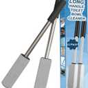 2 Pack Pumice Stone for Toilet Cleaning,16.14In Extra Long Handle Toilet Pumice Stone Toilet Bowl Cleaner Brush Toilet Scrubber for Toilets Bathtubs Grills Sinks