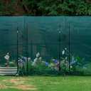Poray Large 12.3X4FT Tunnel Plant Netting Cover,6FT Tall Crop Cage Tomato Netting for Vegetables&Fruits,Durable Gardening Net for Plant and Animals