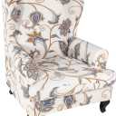 KRFOONN Wingback Chair Cover Slipcovers 2 Piece Stretch Wing Chair Covers Spandex Sofa/Armchair Non-Slip Furniture Protector for Living Room, Color01