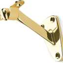 ktumeware 3 Inch 3 Pack Polished Brass Handrail Stair Brackets Suitable for Indoor and Outdoor Staircase/Balcony/Corridor Staircase Support handrail Brackets