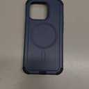 ESR for iPhone 16 Pro Phone Case, 23ft Military-Grade Drop Protection, Shock-Absorbing Rugged Cover, MagSafe Accessories Compatible, Cyber Series, Navy Blue