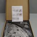 2 Pack Corner Shower Shelves, 304 Stainless Steel Corner Shelf Bathroom with 6 Hooks 40 lbs Heavy Duty, Durable for Inside Shower Brushed Nickel Drilling Installation