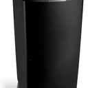 simplehuman 40 Liter / 10.6 Gallon Slim Kitchen Step Trash Can With Secure Slide Lock, Black Plastic