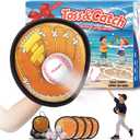 Wedopro Toss and Catch Ball Game, Kids Toddler Baseball Glove & Catch Ball Toys, Kids Outdoor Games for Family, Toys for Beach Pool Yard Outside, Birthday Gift for Ages 3 4 5 6 7 8-12 (Brown 4 Pack)