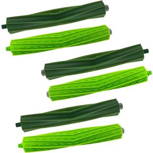 3 Sets of Rubber Roller Brushes Replacement Brush Compatible for iRobot Roomba E & I & J Series e5 e6 e7, i8 i8+ i7 i7+ i6 i6+ i4 i4+ i3 i3+ i1 i1+ i2, j7 j7+J8/J8 Vacuum Cleaner