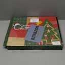 Pink Gold Tree Collar 31.49 Inch Sequin Foldable Christmas Tree Ring Velvet Tree Skirt Cover for 9ft Pencil Tree Holiday Xmas Decor