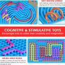 Sensory Fidget Toys for Kids Toddler Boys ,Sensory Activity Board for Stress Anxiety Autistic ADHD, Calm Down Travel Airplane Essentials Toys for 3+ Year Old, Stuffers Gifts for Teen Girl