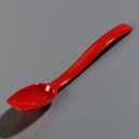 Carlisle FoodService Products Plastic Solid Spoon, 9 Inches, Red, 0.5 oz (Pack of 12)