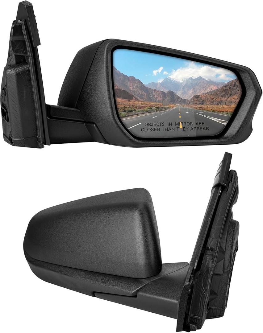 Right Passenger Side Rear View Mirror Replacement for Chevrolet Chevy Equinox 2018-2024, for GMC Terrain 2018-2024- Rearview Mirrors Assembly with 5Pins, Electric Adjustment, Heating,Textured