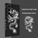 for Samsung Galaxy S23 Ultra Case, Creative Pattern Ultra Thin Soft Phone Cover for Galaxy S23 Ultra 6.8 inch, Dragon Black