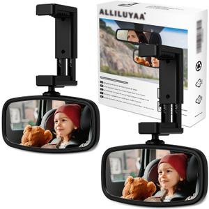 360-Degree Baby Car Mirror for Rear-Facing Seats,Kids Safety Mirror with Tool-Free Installation,Kids Rear View Mirror BPA-Free Shatterproof & ASTM Certified (Adjustable 14"-22") (2 Pack) 360-Degree Baby Car Mirror for Rear-Facing Seats,Kids Safety Mirror with Tool-Free Installation,Kids Rear View Mirror BPA-Free Shatterproof & ASTM Certified (Adjustable 14"-22") (2 Pack)