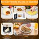 Tortilla Sealer Crimper Press - 4pcs Quesadilla Maker for 10"+8"+6"+4" Flour Tortillas |Make Sealed Taco,Quesadilla,Empanada,Burrito,Dumpling,Sandwich,BPA-Free Dishwasher Safe (Grey Yellow)