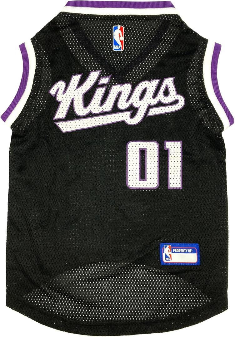 Pets First NBA Sacramento Kings Mesh Dog Jersey, Small