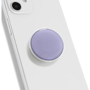 OnTheGrip Cute Solid Macaron Color Round Shape Collapsible Mobile Phone Grip Stand Holder for Smartphone Tablet Cell Phone Accessory (Lavender)