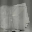 MIULEE White Privacy Sheer Curtains That Let Light in 84 Inches Long Non-See-Through Semi Sheer Curtains Light Filtering Window Curtain Drapes for Living Room Bedroom 2 Panels Set 42 X 84