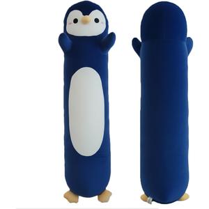 Long Penguin Plush, Soft Penguin Hugging Pillow Cuddly Stuffed Toy Body Pillow, Birthday Gift for Boys Girls (Navy Blue, 60cm/23.62in)