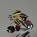 Pissente Steel Tip Darts Set, 18 Pcs Professional Steel Tip Darts Flight Steel Tip Set Indoor Fitness for Beginners Bars Homes Offices Game Rooms Entertainment Professional Practice