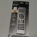 GE 4-Device Universal Remote Control, Designer Series, Brushed Nickel/Silver, 33709