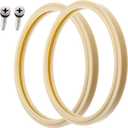 (1 Set) 8 3/8" Pool Light Lens Gasket and Stainless Pilot Screw - Exact Replacements for Pentair 79101600Z and 79104800 - Compatible with Pentair IntelliBrite, AmerLite, and SAM Amerlite Lights (Beige)