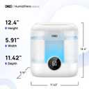 DREO Smart Humidifiers for Bedroom, 6L Top Fill Supersized Cool Mist Humidifier for Large Room, 60 Hour Runtime, Quiet Ultrasonic Humidifiers for Plants, Indoor, Home, Night Light, White