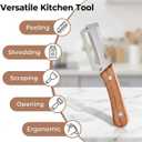2 x Vegetable Peeler for Kitchen Multifunctional Stainless Steel Peeler with Wooden Handle & Bottle Opener, Durable for Fruits and Vegetables