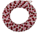 Pompom Wreath 12inches Pink And Red