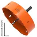XDOVET 6 inch Hole Saw with Hex Shank Drill Bit Adapter,152mm Smoothly Cutting in Boards, Wood, Plastic, Metal, Drywall, Fiberboard