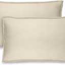 Bare Home King Pillow Sham Covers - Set of 2 - Premium 1800 Ultra-Soft Microfiber - Double Brushed - Stain & Fade Resistant - Bed Pillow Shams - Pillows Not Included (Set of 2, Sand)