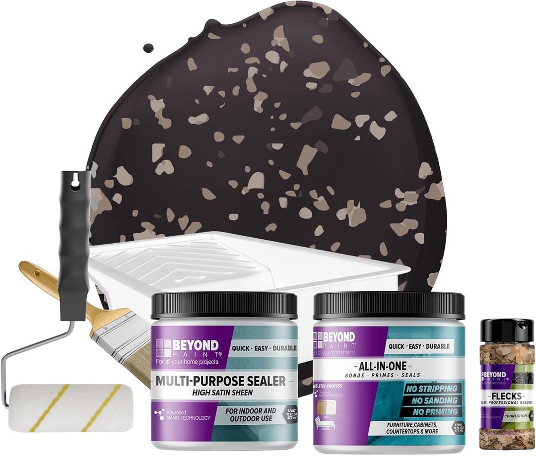 Beyond Paint Countertop Makeover Refinishing Kit, Charcoal (Licorice)