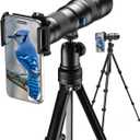 Evil eye 20-60X HD Spotting Scope with Tripod and Upgraded Phone Adapter, Clear Image with BAK4 Prism Spotting Scopes for Target Shooting, Bird Watching, Hiking, Wildlife Viewing