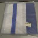 SASTYBALE Boho Farmhouse Shower Curtain, Water Resistant Vintage Fabric Bathroom Curtains, Machine Washable Country Abstract Style for Bathtub Decor with 12 Hooks, 72x72 Inch (Blue Stripe)