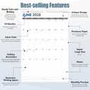 GuassLee Extra Large Wall Calendar 2027-2028, 18 Month, 20"x30", 30"x20"