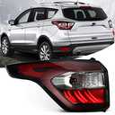 FIONE for Ford Escape Kuga Tail Light Assembly 2017 2018 2019 Outer Brake Rear Lamp Stop Indicator Light Left Driver Side LH