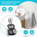 2 x 2pcs Suction Cup Hooks for Shower,Inside Shower,Wall,Bathroom,Bedroom,Kitchen,Door,Glass Window, Mirror, Tile, No Drilling Hanging for Towels,Robes,Loofah,hat,Clothing,Wreath (Chrome)