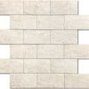 Stone Backsplash Peel and Stick Tiles Matte,Adhesive Mosaic Subway Tiles Waterproof Wall Tile Stickers for Bathroom Shower(Beige,10PCS), 29.8x25.6cm