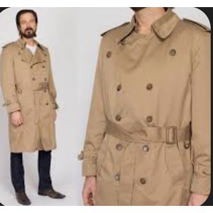 London Fog British Khaki Trenchcoat M
