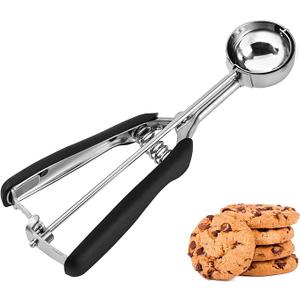 Small Cookie Scoop 1 Tbsp, Cookie Dough Scoop, 1 Tablespoon Cookie Scoops for Baking, Melon Baller, Comfortable Grip, Non-Slip, Smooth Release and Dishwasher Safe