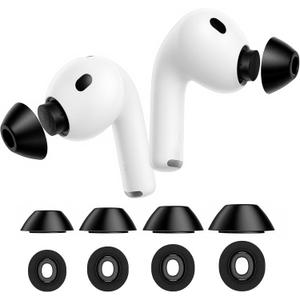lanwow for AirPods Pro 3 Foam Tips, Memory Foam Ear Tips for AirPods Pro 3 (2025 3rd Gen)4-Size Variety Pack (XS/S/M/L, 4 Pairs)
