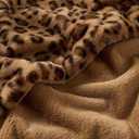 GALMAXS7 Cheetah Throw Blanket, Double-Sided Plush Fluffy - Luxury Faux Fur Leopard Print Blanket, Soft and Cozy Room Decor (50x60 Inches, Brown)