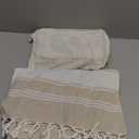 LANE LINEN Oversized Beach Towels, 2 Pack Turkish Towel Set for Adults, Lightweight, Quick Dry, Absorbent & Sand Proof, 39"x71" Pool Towels  Beige