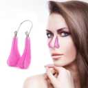 3 x Nose Shaper Clip Nose Lifter Nose Beauty Up Lifting Tool Soft Safety Silicone Rhinoplasty Nose Bridge Straightener Corrector Slimming Device for Wide Crooked Nose Women (Purple)