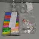 Shappy 4 Set Christmas Snow Globes Making Kit DIY Make Your Own Snow Globes for Kid Holiday Craft 4 Round Clear Bottles 24 Clay 6 Crafts 2 Pack Artificial Powder with Tool for Decor Gift No Water